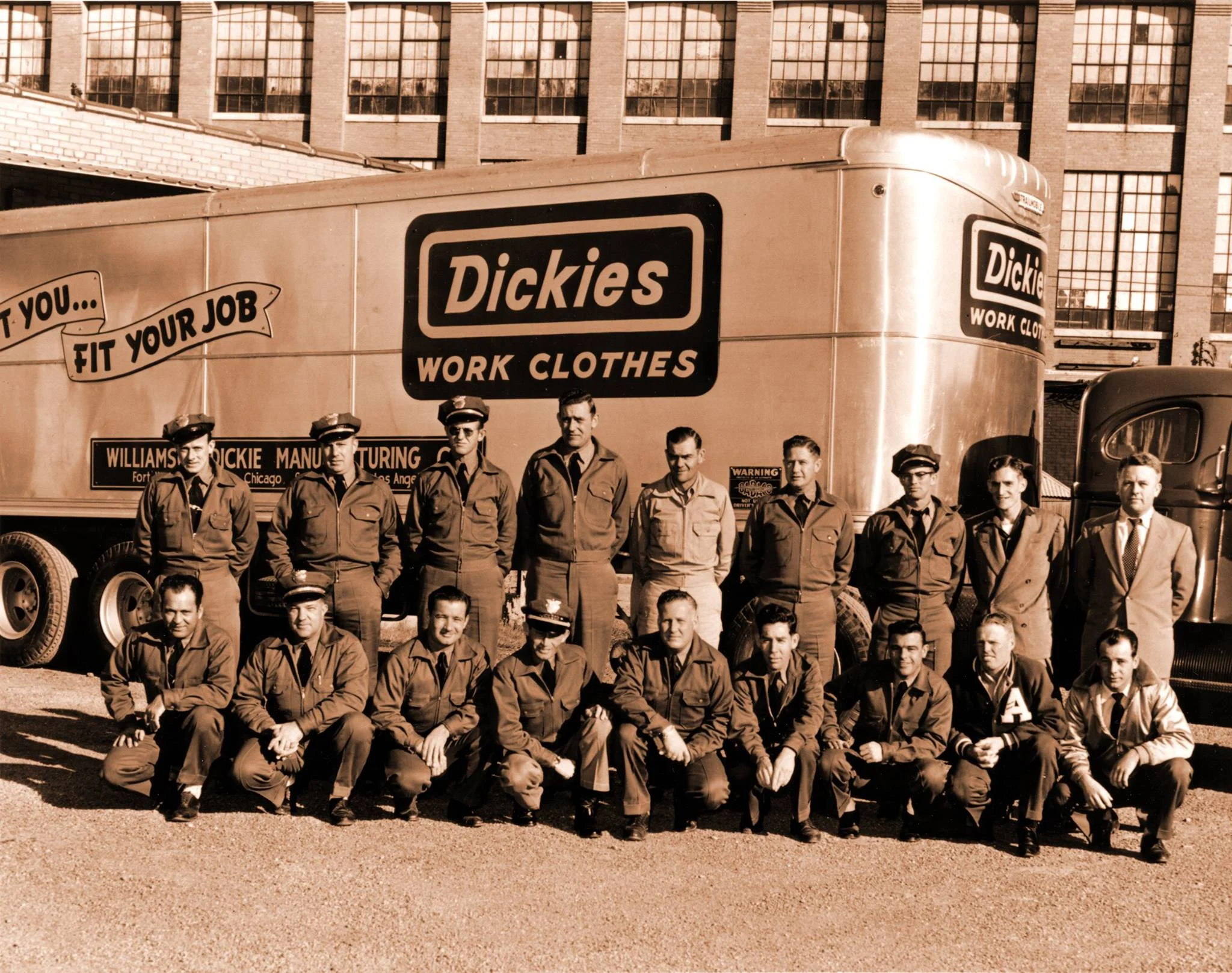 Old fashioned Dickies Workwear promotional photo