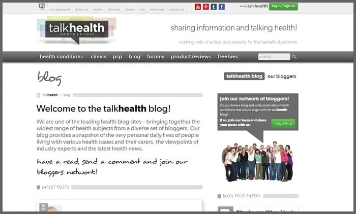 Talk Health, a leading healthcare blog